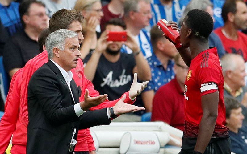 Jose Mourinho in Paul Pogba