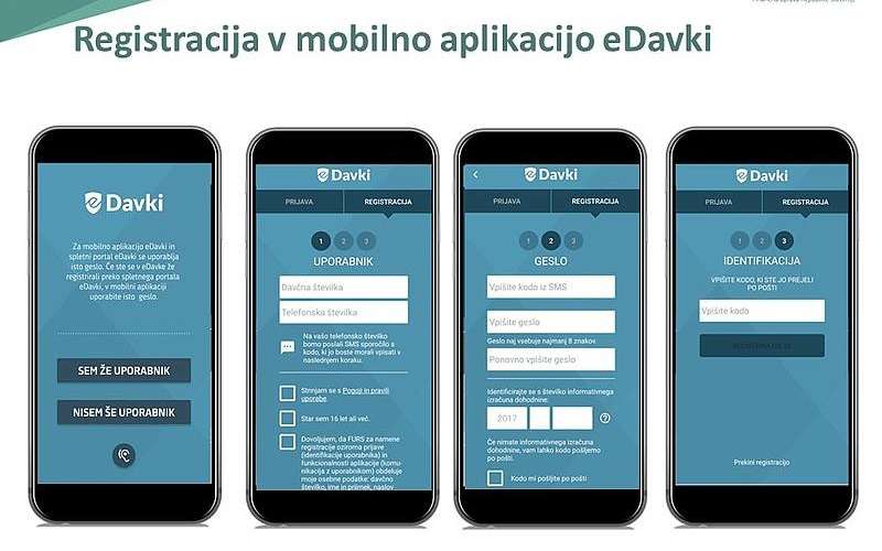 edavki, aplikacija