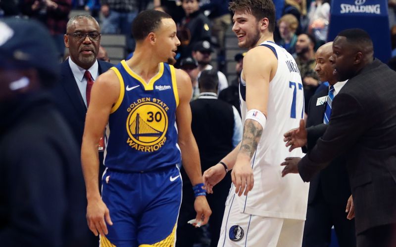 Stephen Curry in Luka Dončić