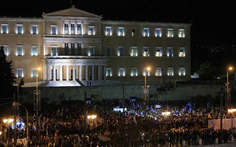 grški parlament, protesti
