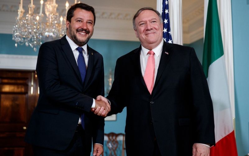matteo salvini, mike pompeo,