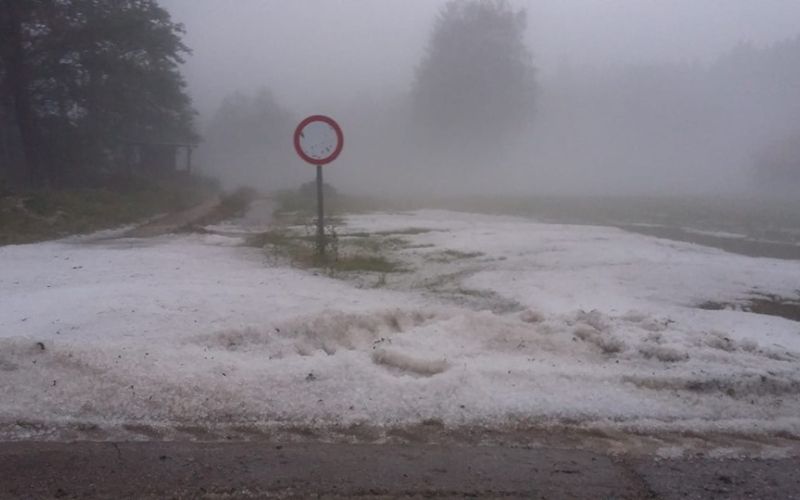 velike lašče, toča