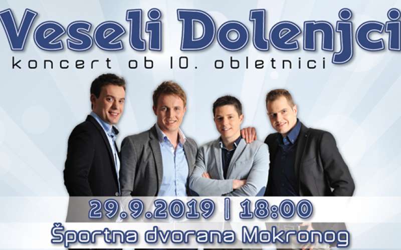 KONCERT: Veseli Dolenjci 10 LET