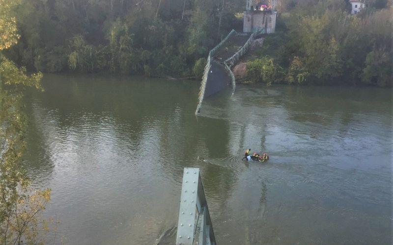 viseči most, reka tarn, Toulouse
