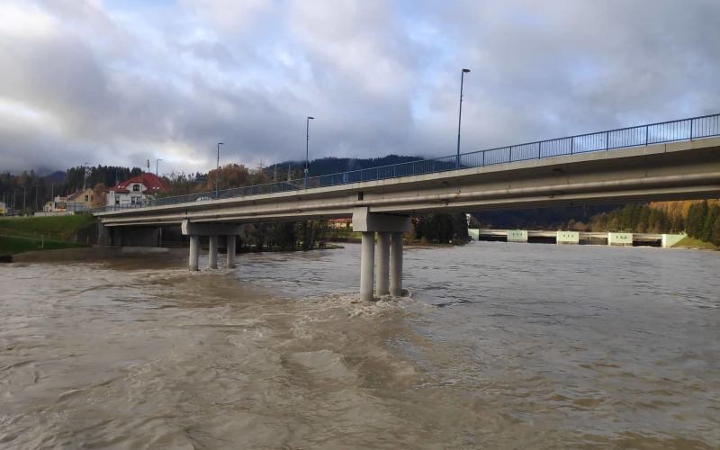 drava, dravograd, poplave, dravograjski-most, 18.-11.-2019