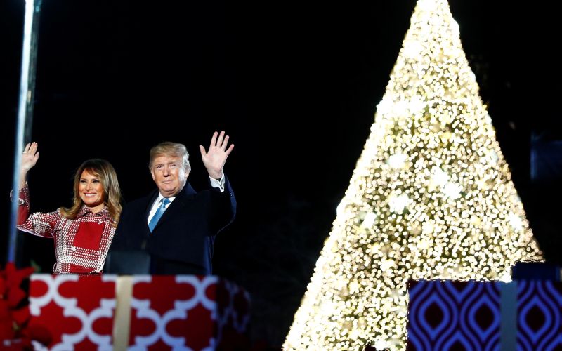 melania trump božično drevo