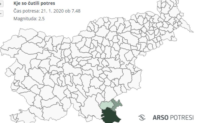 potres, črnomelj