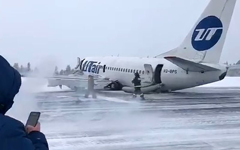 utair, pristanek, usinsk