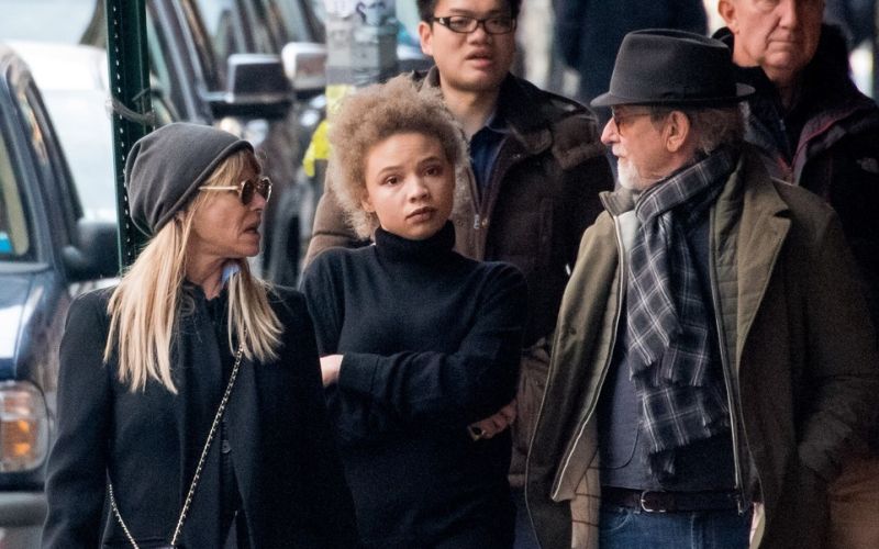 Kate Capshaw, Mikaela Spielberg, Steven Spielberg