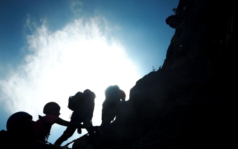 Drachenwand, gora, plezalci, alpinisti, plezalec, alpinist