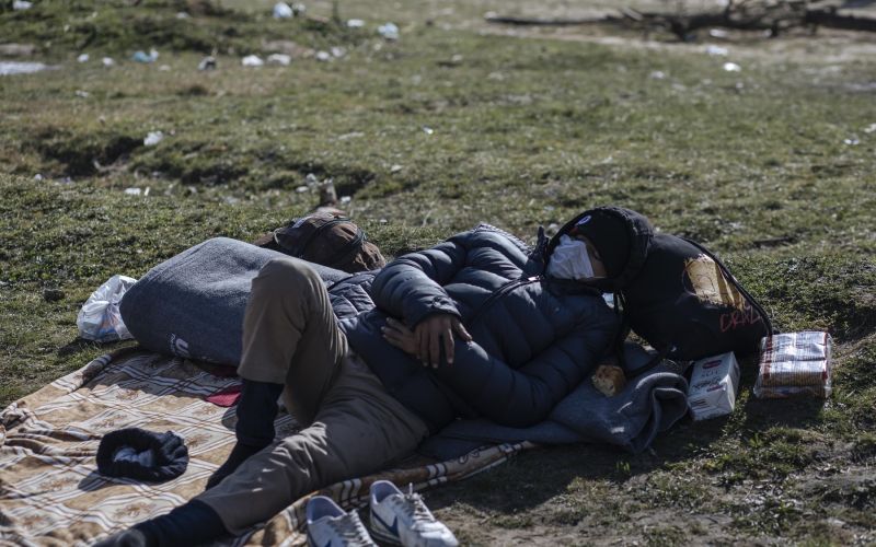 migrant, maska