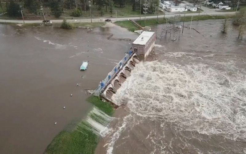michigan, jez, poplave