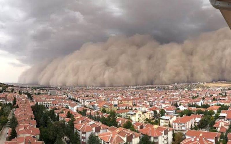 ankara, peščeni vihar