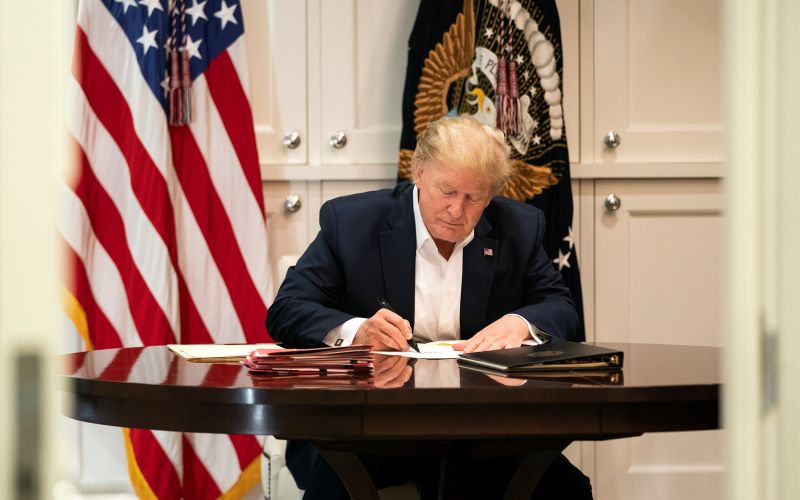 donald trump, bolnišnica.JPG