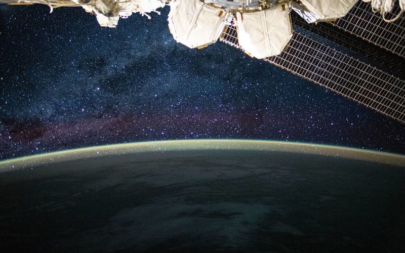 iss, mednarodna vesoljska postaja, mlečna cesta, rimska cesta