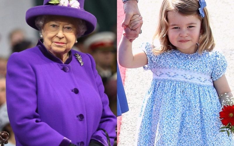 Kraljica Elizabeta II in princesa Charlotte.jpg