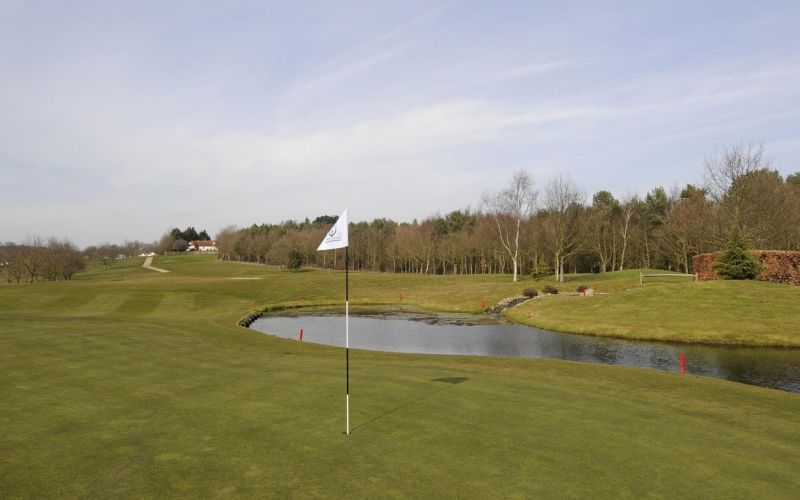 igrišče za golf, ribnik