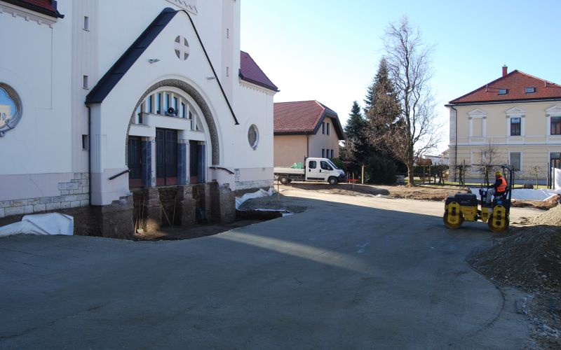 cerkev-svetega-nikolaja, murska-sobota, gradbišče