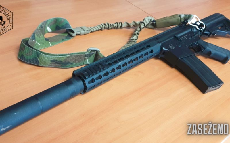 Zasežena airsoft puška