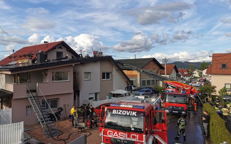 bizovik, požar, gasilci