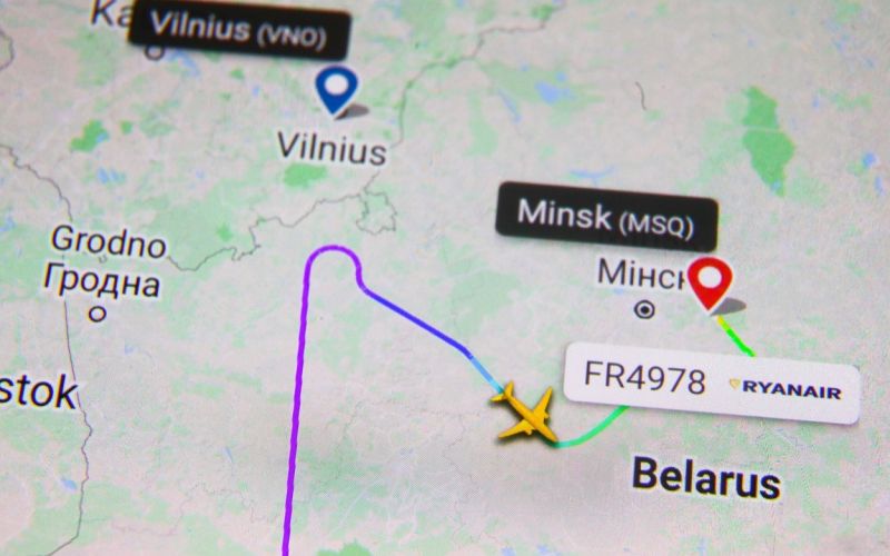 let, vilna, minsk, ryanair, preusmeritev.jpg