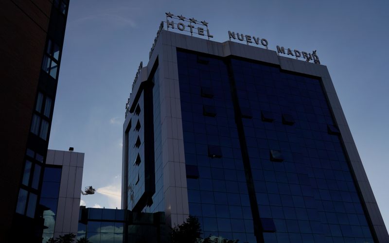 nuevo-madrid, požar, hotel