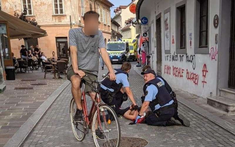 trubarjeva ulica, slovenska policia, streljanje