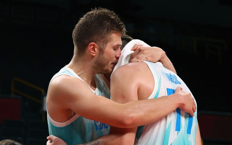 Luka Dončić in Edo Murić