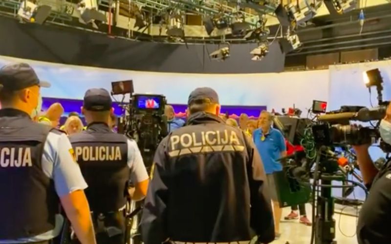 protestniki, policija, rtv slovenija, anticepilci