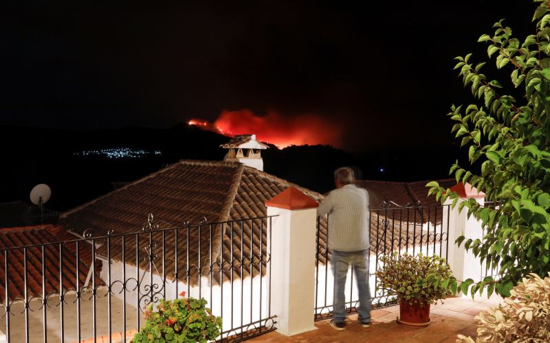 estepona, požar, andaluzija