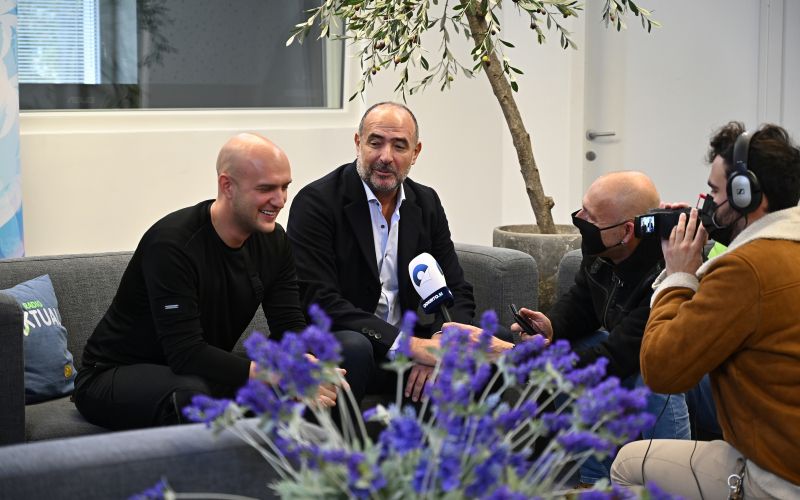 Dražen Zečić in Marko Škugor intervju Sašo Radej.jpg