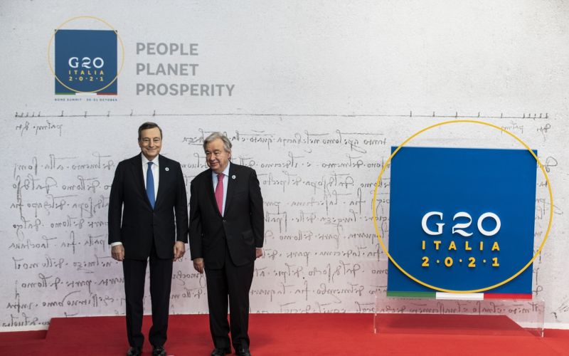 Mario Draghi, Antonio Guterres
