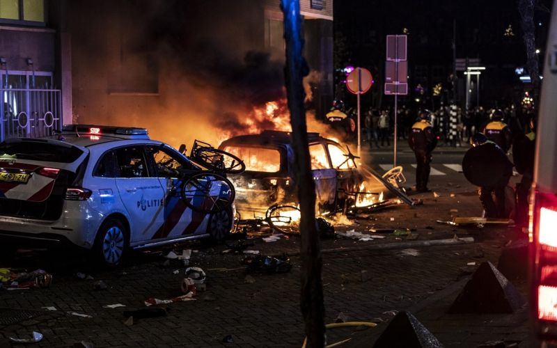 Rotterdam, protest, nasilje
