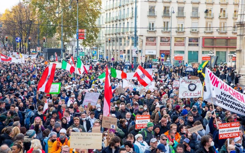 dunaj, protest