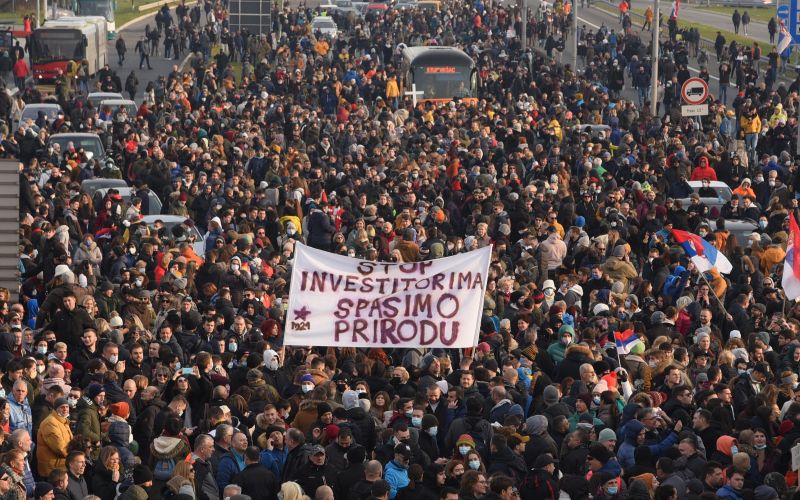 srbija, protest
