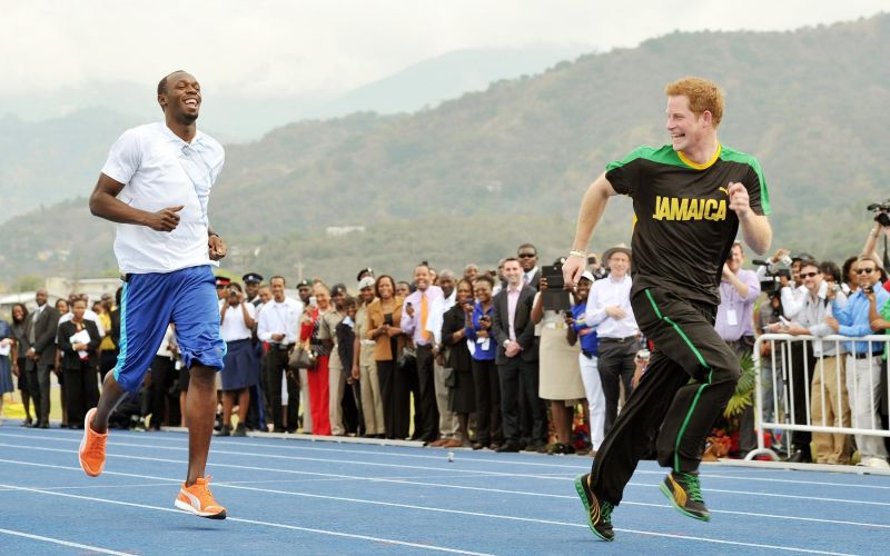 usain bolt, princ harry