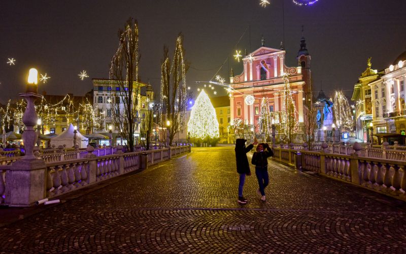 ljubljana, silvestrovanje, okrasitev