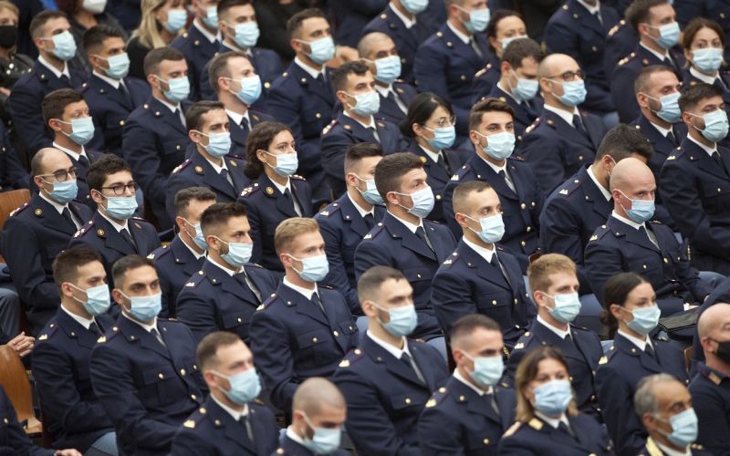 italijanska policija, policija, maske, italija