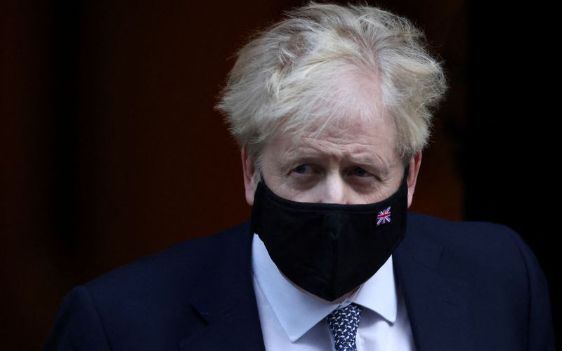 boris johnson, maska, britanski premier, združeno kraljestvo