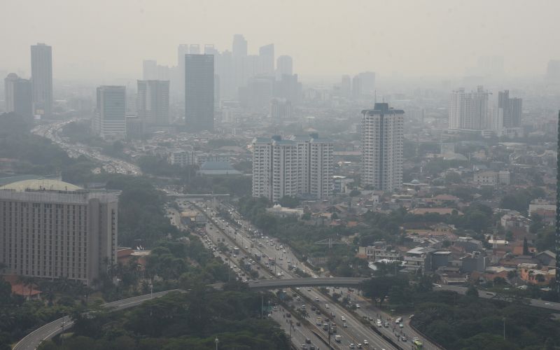 onesnaženje, džakarta, indonezija, smog