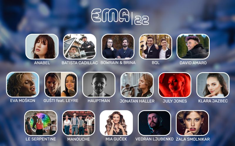 Ema 2022, tekmovalci