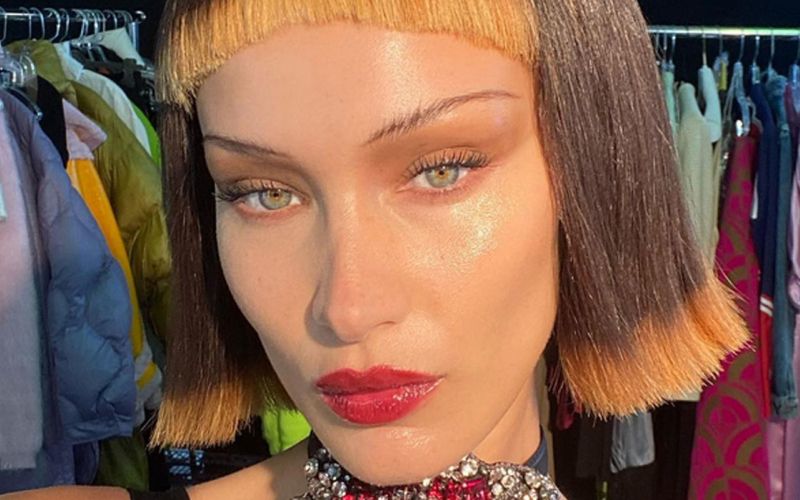 “skinny brows” - Bella Hadid