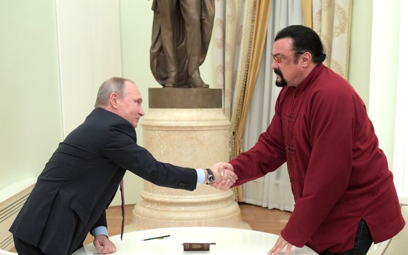 Vladimir Putin, Steven Seagal