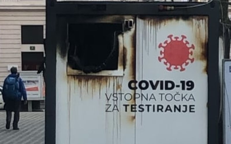 kontejner, zabojnik, testiranje covid-19