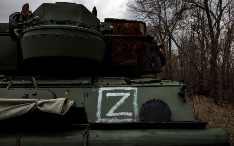 ruska vojska, ruski tank, črka Z