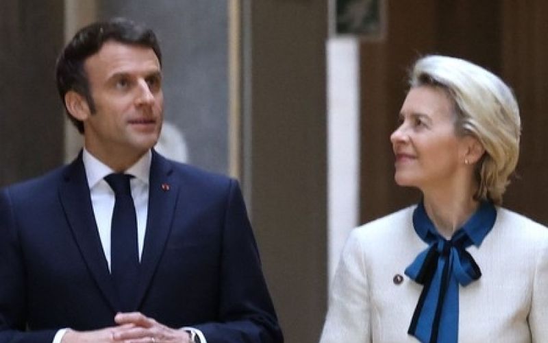 Charles Michel, Emmanuel Macron, Ursula von der Leyen