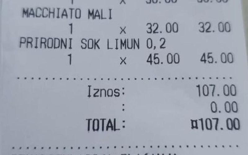 račun, kava, limonada, opatija