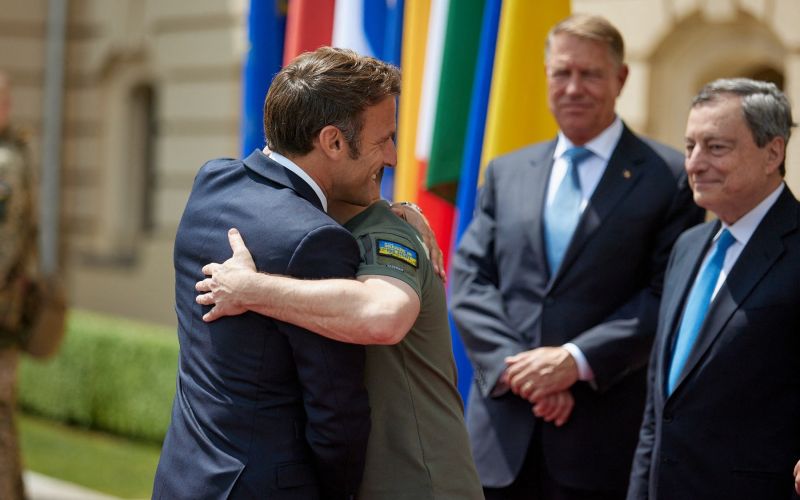 volodimir-zelenski, emmanuel-macron