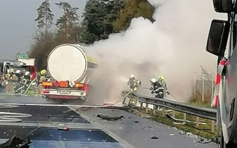 požar, cisterna, podravska avtocesta