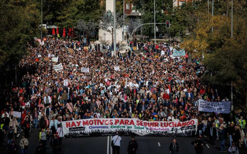 protesti v Madridu
